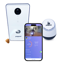 Load image into Gallery viewer, PupPod Gaming, Training, and Enrichment System for Dogs - Positive Reinforcement Puzzle Toy, Video Feeder, and Mobile App (Level 4 Perk)