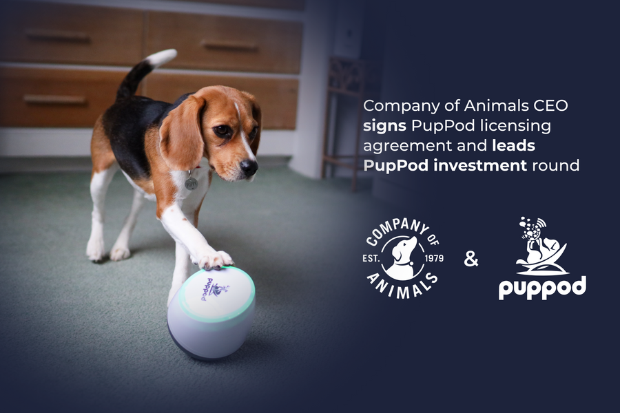 Company of Animals CEO signs PupPod licensing agreement and leads PupPod investment round
