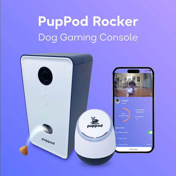 PupPod Interactive Dog Game and Treat-Tossing Pet Camera